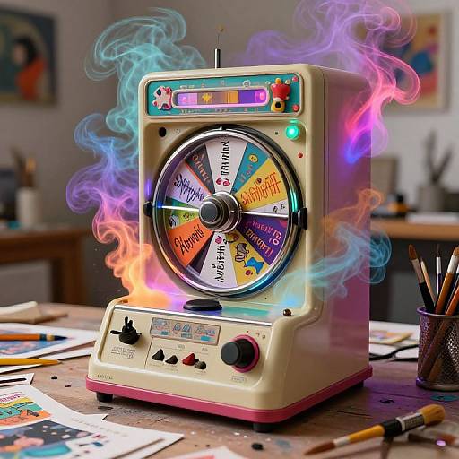 Surreal Vintage-Futuristic Art Generator