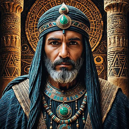 Ancient Mesopotamian Sorcerer Portrait