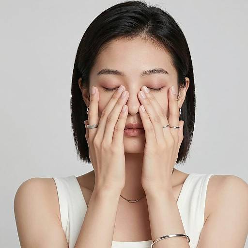 Minimalist Portrait of Asian Woman