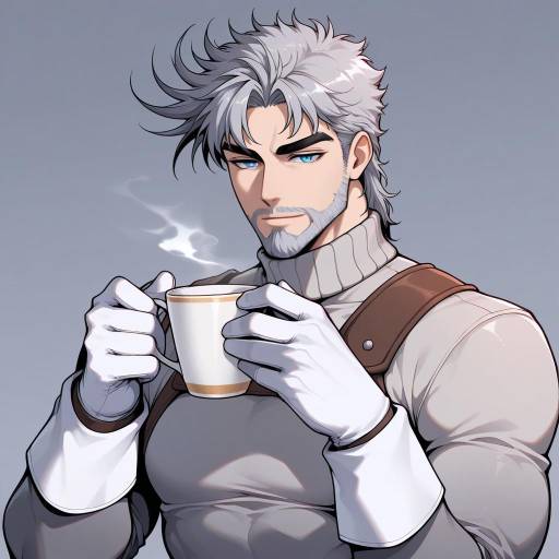 Joseph Joestar with Cup and Gloves