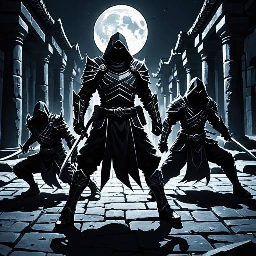 Shadow Assassins Clan in Moonlit Ancient City