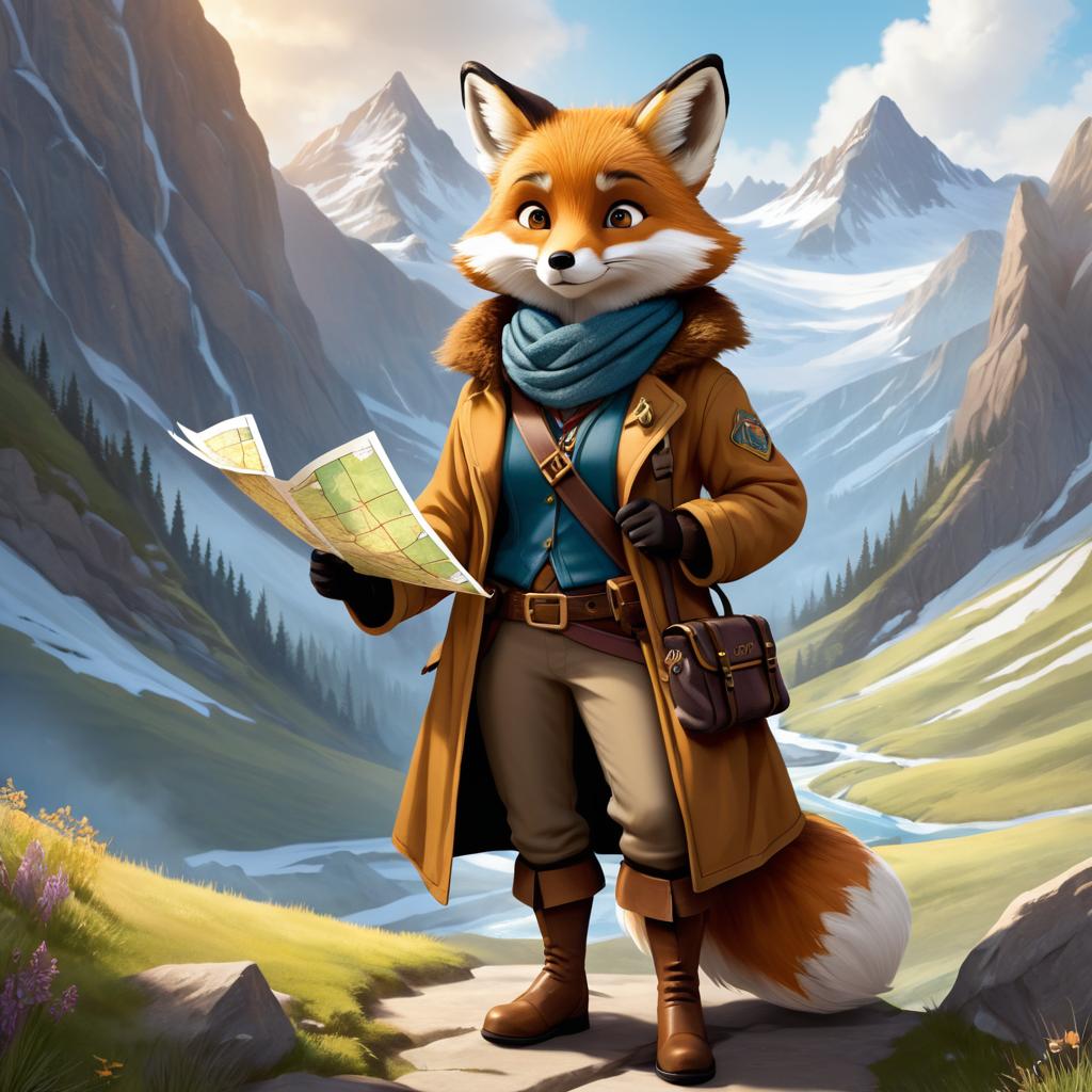 Exploratory Fox Hermione in Mystic Mountains