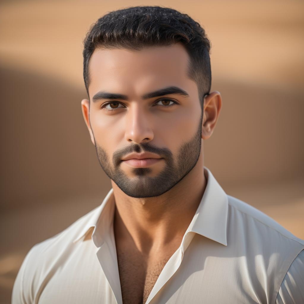 Elegant Portrait of a Middle Eastern Man