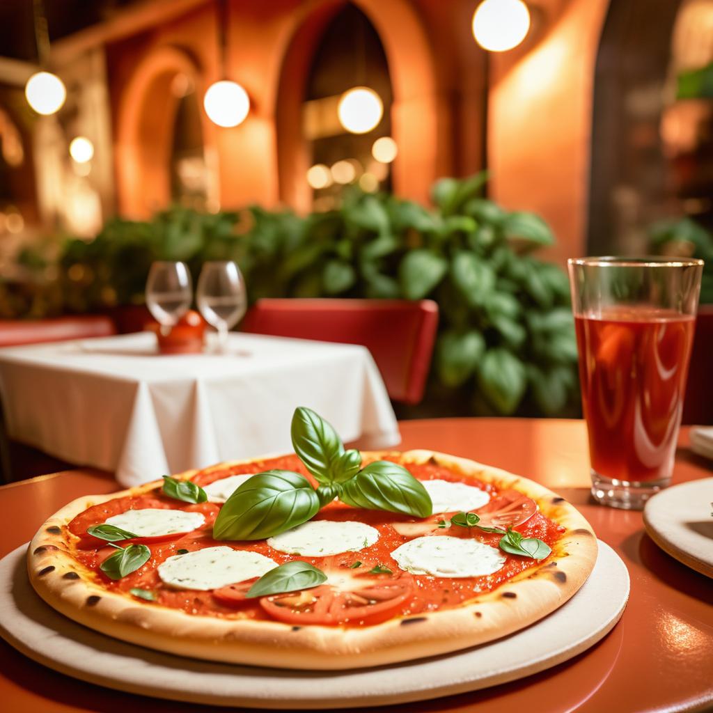 Cozy Dining: Pizza and Caprese Delight