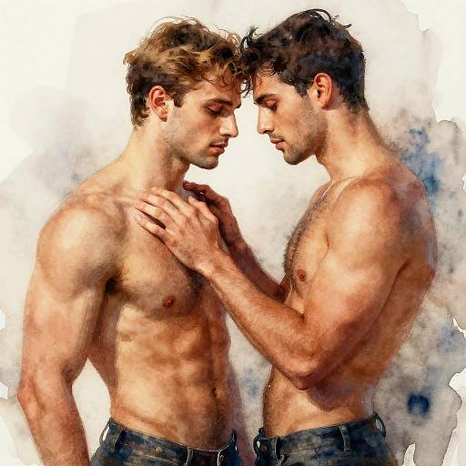 Tender Intimate Gay Muscle Art