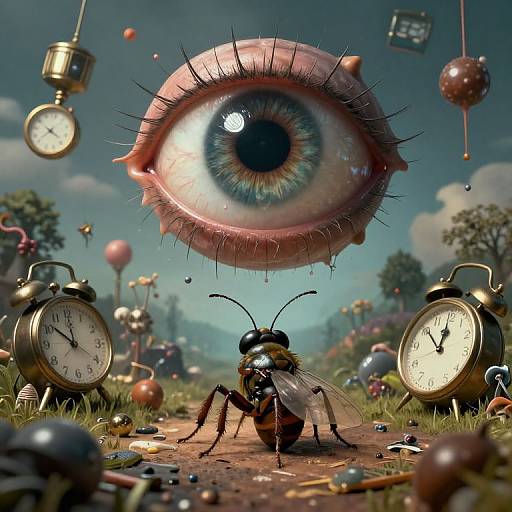 Surreal Insect's Dreamscape Vision
