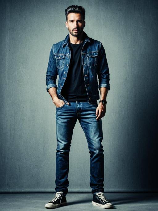 Cinematic Fashion Portrait of Stylish Man