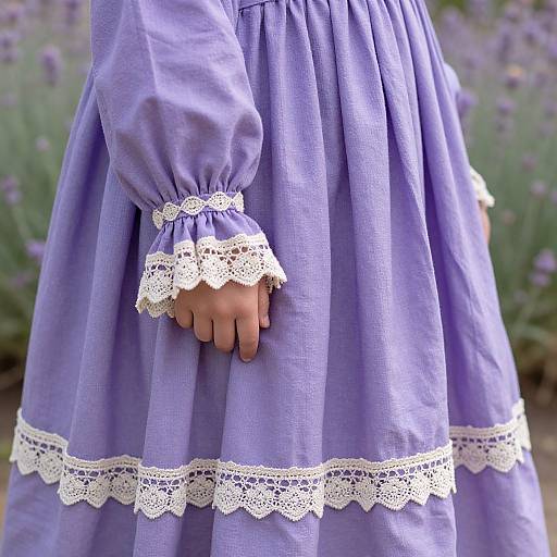Lavender Matilda Costume Close-Up