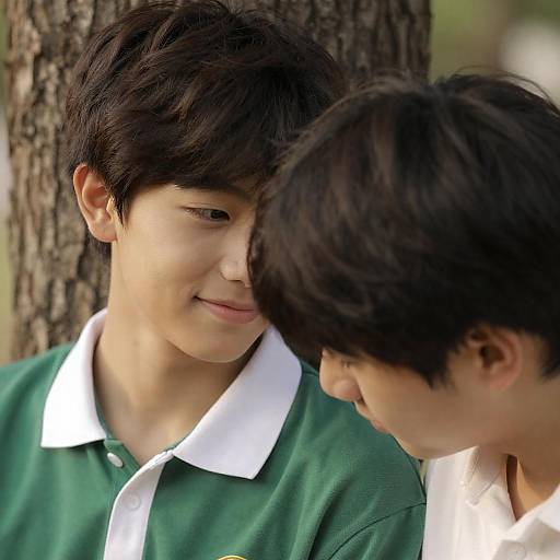 Intimate Outdoor Portrait of Two Friends