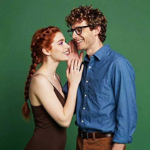 Intimate Couple with Distinctive Features