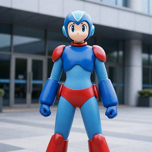 Mega Man Roll Cosplay Woman Pose