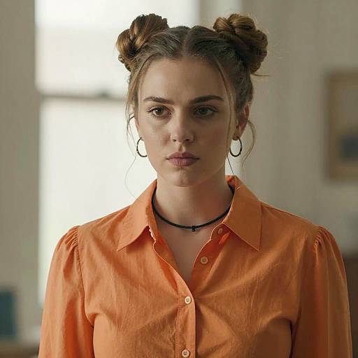 Photorealistic Portrait of Fashion Blouse