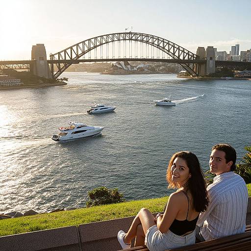 Golden Hour Aerial Sydney Harbour