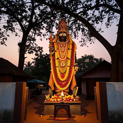 Ayyanar Statue at Village Entrance
