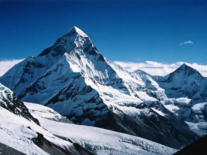 Snow-Covered Himalayan Mountain Peak