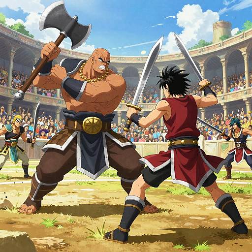 Hardened Gladiator Duo in Coliseum Battle