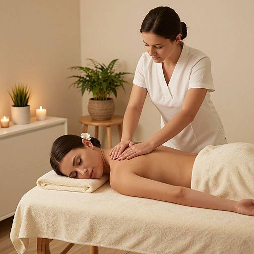 Serene Wellness Spa Massage Scene
