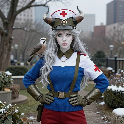 Epic Ultrarealistic Garden Warrior