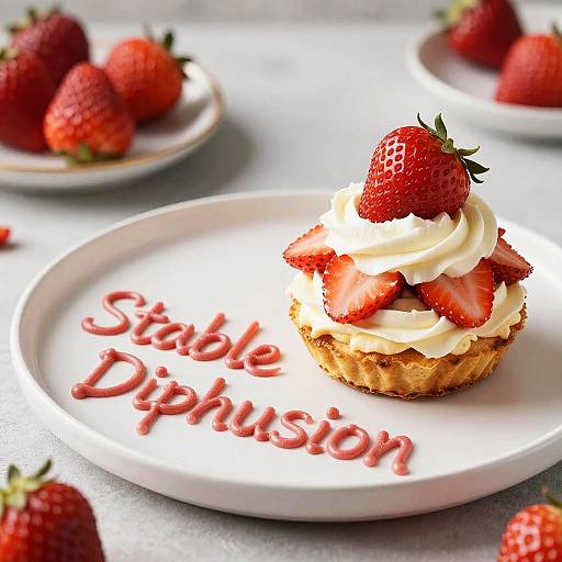 Gourmet Strawberry Shortcake with Icing