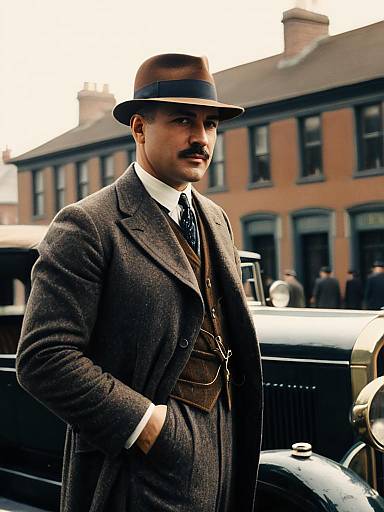 1920s Stylish Vintage Editorial Portrait