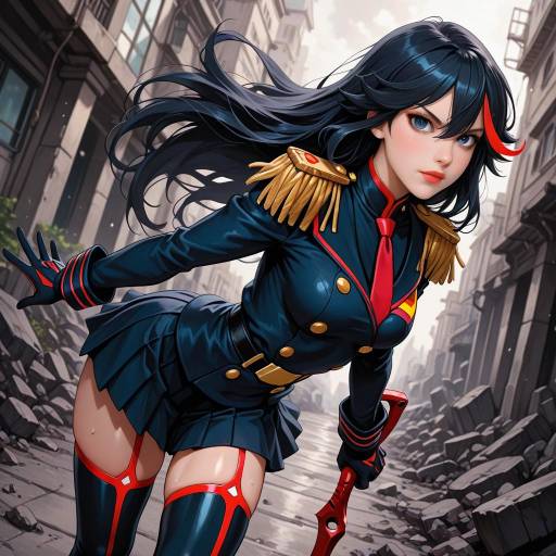Vibrant Character Showcase with Matoi Ryuko