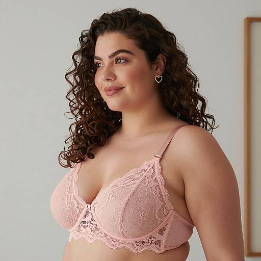 Elegant Portrait of Curvy Woman