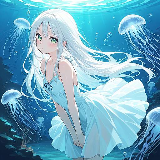Underwater Elegance with Jellyfish