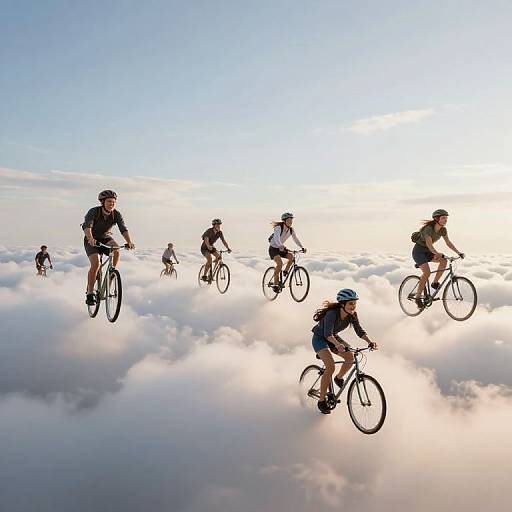 Dream Riders Ascend Ethereal Skies