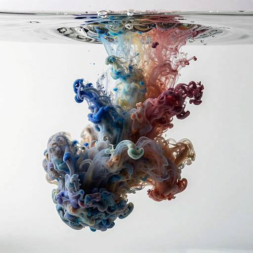 Turbulent Ocean of Ink Diffusion