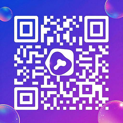 Vibrant Abstract QR Code Design