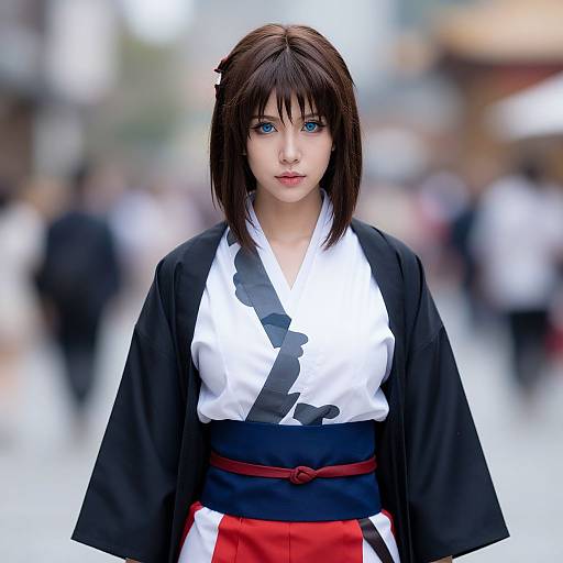 Realistic Lady Tsunade in Hakama