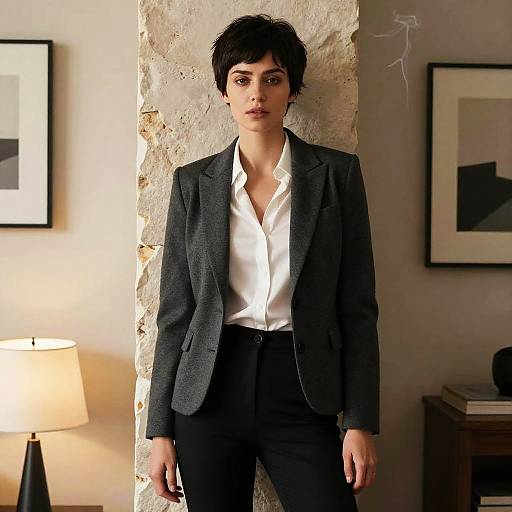 Assertive Raven-Haired Woman Editorial