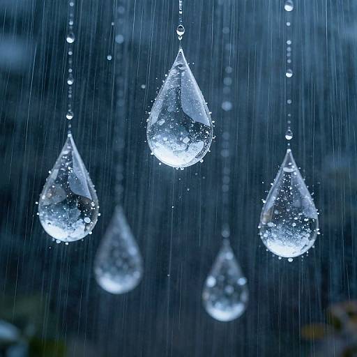 Upward Rain with Crystal Civilizations