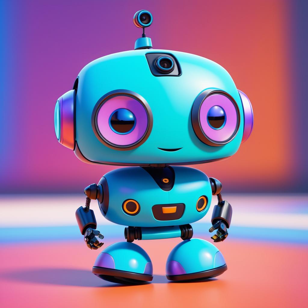 Playful Pixar Robot Character Design