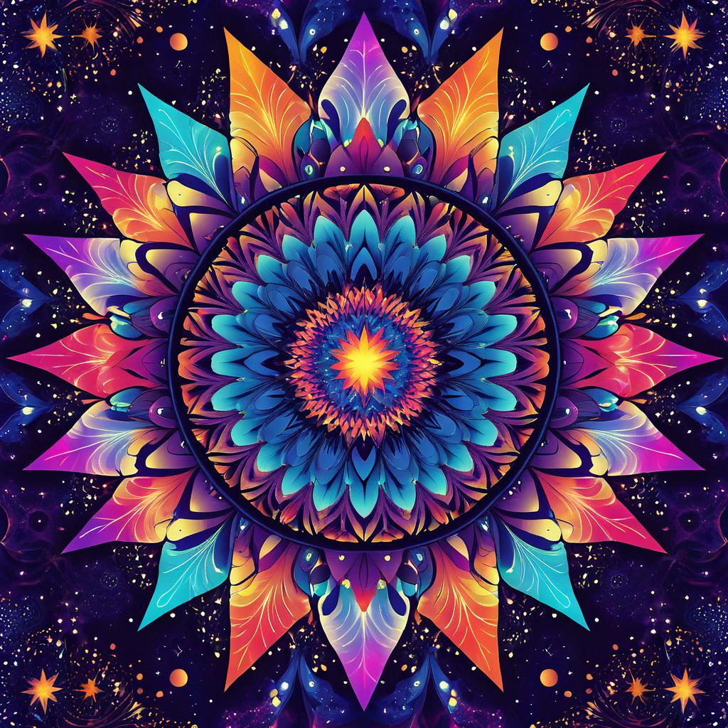 Masterpiece of Colorful Cosmic Patterns