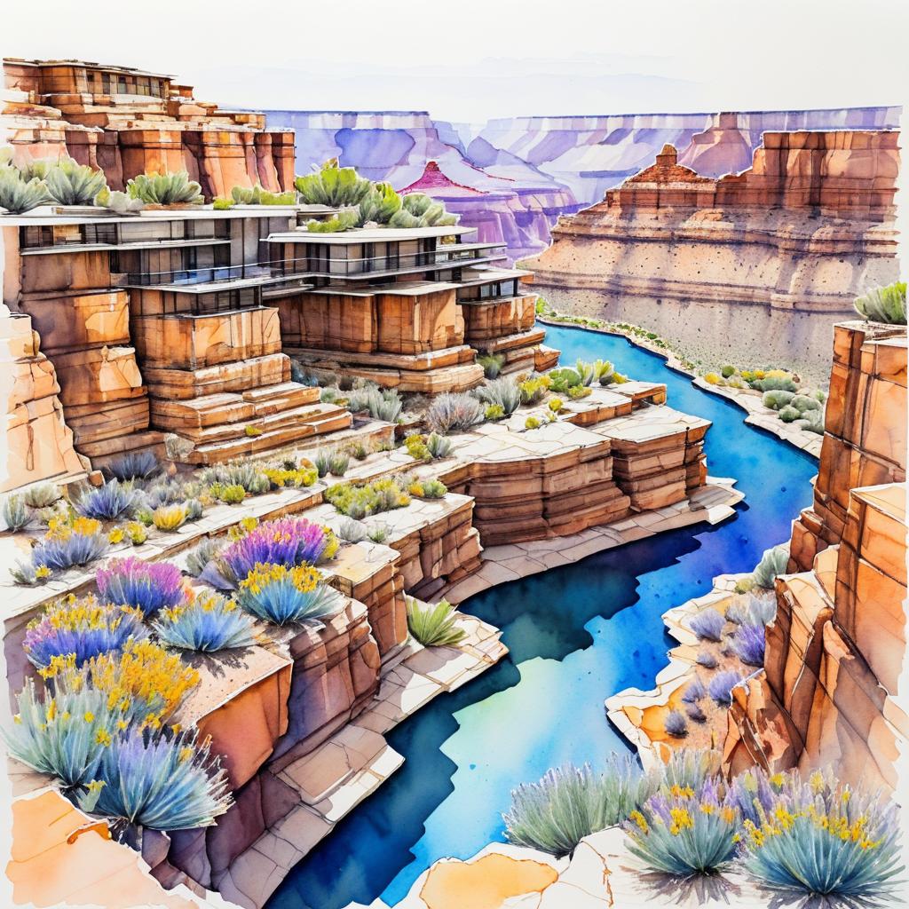 Artistic Grand Canyon Landscape Exploration