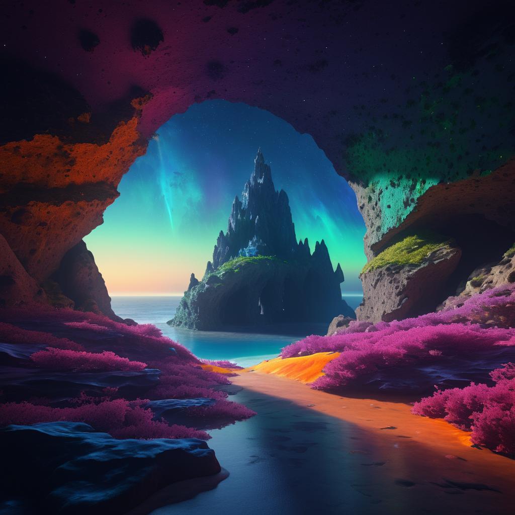 Mystical Cave at the Universe's End