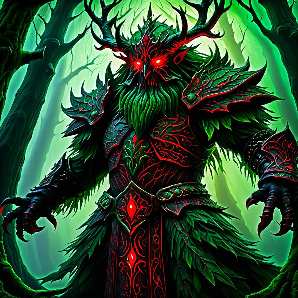 Ancient Tree Guardian in Mystical Forest