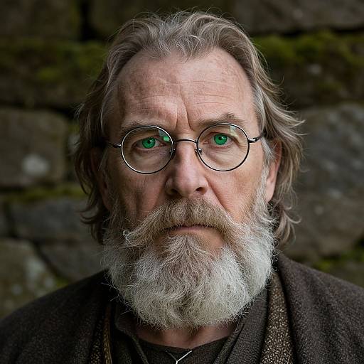 Hyper-Realistic Aged Nordic Man Portrait