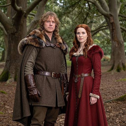 Medieval Couple in Sherwood Forest