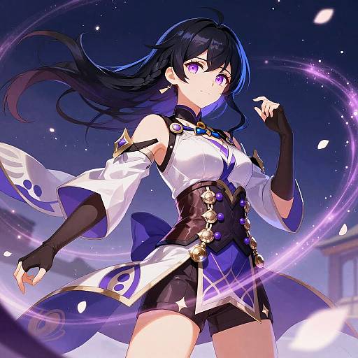 Vibrant Fantasy Anime Warrior