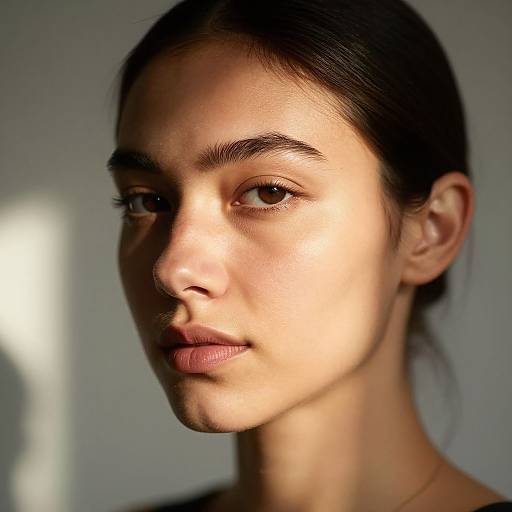 Photorealistic Half-Lit Headshot Portrait