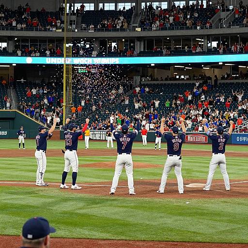 US Bank Stadium Baseball Celebration