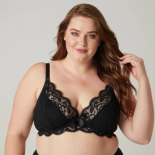 Elegant Plus-Size Beauty in Lace