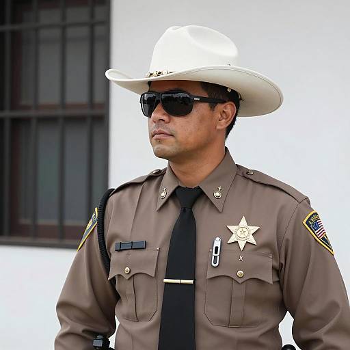 Serious Sheriff in Classic Uniform