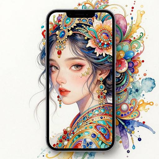 Photorealistic Colorful Watercolor Splash