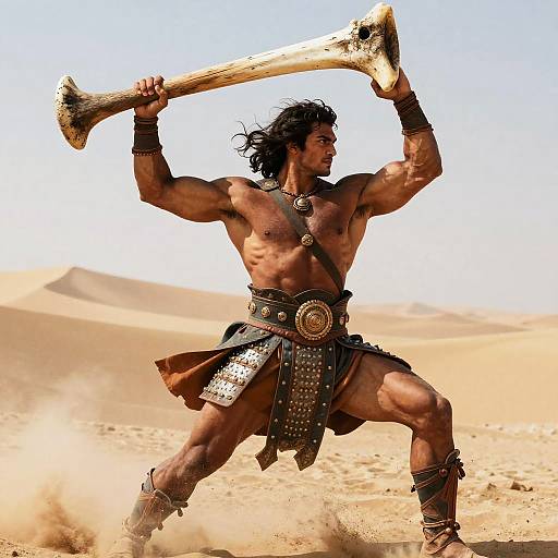 Sampson in Epic Battle Pose