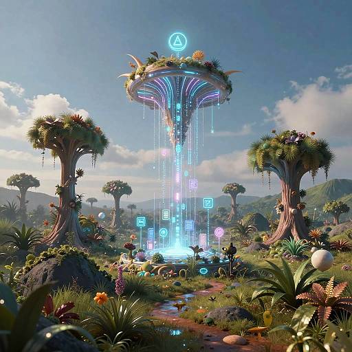 Surreal AI-Generated Dreamscape