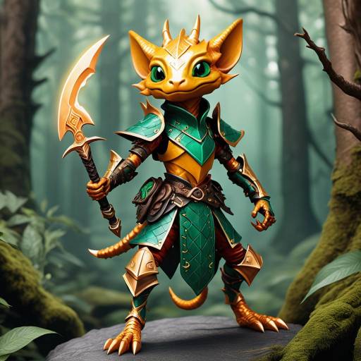 Gender-Neutral Kobold in Enchanted Forest Gender-Neutral Kobold in Enchanted Forest