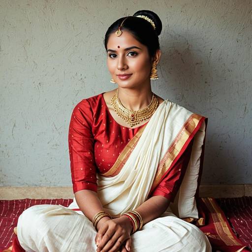 Traditional Ganpat's Mother Cosplay Outfit